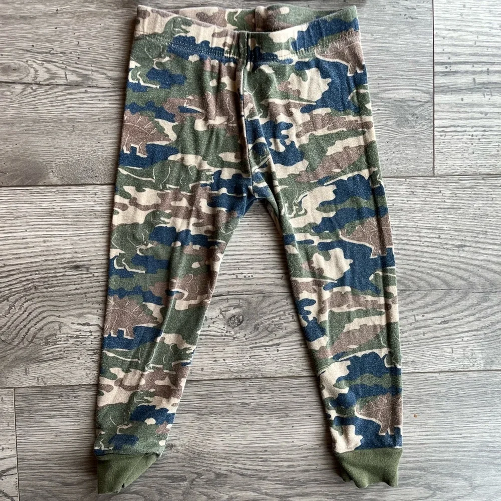 Member’s Mark Boy’s Favorite Pajamas Camo Dinosaur 2 Piece Long Sleeve Pants 2T
